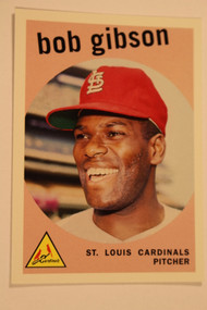 Baseball Cards, Bob Gibson, Gibson, 2006 Topps, 1959 Topps, Cardinals, Rookie, Rookie of the Week