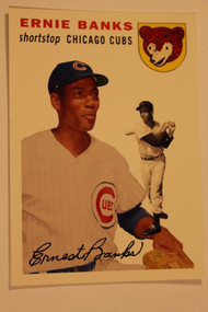 Baseball Cards, Ernie Banks, Banks, 2006 Topps, 1954 Topps, Cubs, Rookie, Rookie of the Week