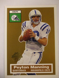 Football Cards, Peyton Manning, Manning, 2005 Topps, Colts, Turn Back the Clock