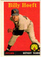 1958 Topps, Baseball Cards, Topps,  Hoeft, Billy Hoeft, Yellow Name, Yellow Letters, Tigers