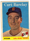 1958 Topps, Baseball Cards, Topps,  Barclay, Curt Barclay, Giants