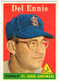 1958 Topps, Baseball Cards, Topps,  Del Ennis, Ennis, Cardinals