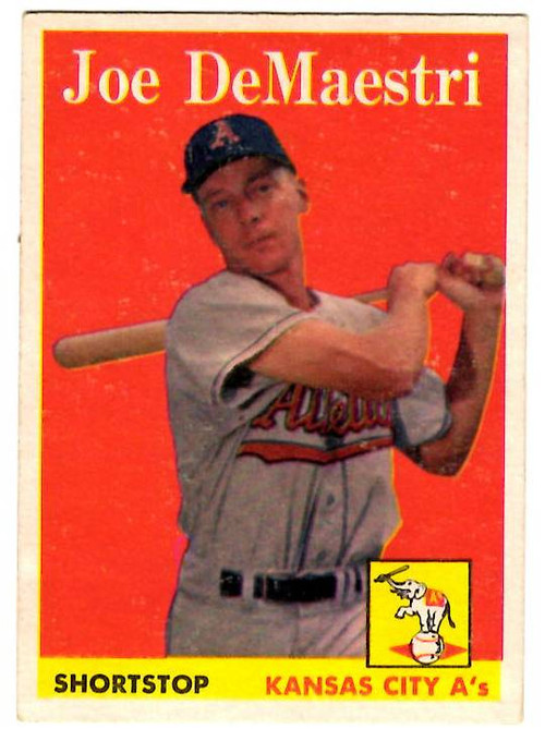1958 Topps, Baseball Cards, Topps,  Joe, DeMaestri, A's
