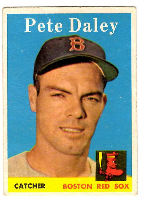 1958 Topps, Baseball Cards, Topps,  Pete Daley, Daley, Red Sox