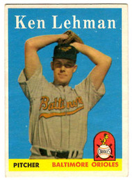 1958 Topps, Baseball Cards, Topps, Ken Lehman, Orioles