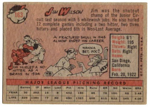 1958 Topps, Baseball Cards, Topps, Jim Wilson, White Sox