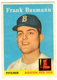 1958 Topps, Baseball Cards, Topps, Frank Baumann, Red Sox