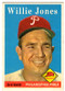 1958 Topps, Baseball Cards, Topps, Willie Jones, Phillies
