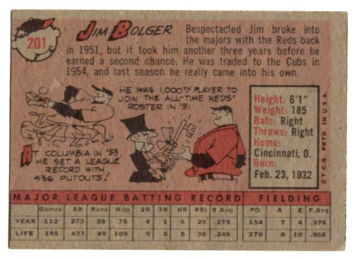 1958 Topps, Baseball Cards, Topps, Jim Bolger, Cubs