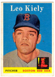 1958 Topps, Baseball Cards, Topps, Leo Kiely, Red Sox