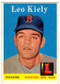 1958 Topps, Baseball Cards, Topps, Leo Kiely, Red Sox