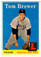 1958 Topps, Baseball Cards, Topps, Tom Brewer, Red Sox