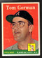 1958 Topps, Baseball Cards, Topps, Tom Gorman, A's 