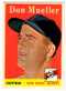 1958 Topps, Baseball Cards, Topps, Don Mueller, Giants