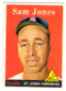 1958 Topps, Baseball Cards, Topps, Sam Jones, Cardinals