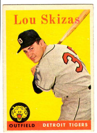 1958 Topps, Baseball Cards, Topps, Lou Skizas, Tigers