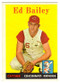 1958 Topps, Baseball Cards, Topps, Ed Bailey, Redlegs, Reds