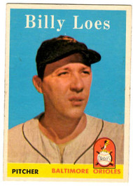 1958 Topps, Baseball Cards, Topps, Billy Loes, Orioles