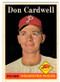 1958 Topps, Baseball Cards, Topps, Don Cardwell, Phillies