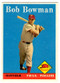 1958 Topps, Baseball Cards, Topps, Bob Bowman, Phillies