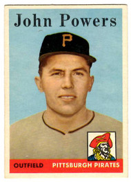 1958 Topps, Baseball Cards, Topps, John Powers, Pirates