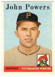 1958 Topps, Baseball Cards, Topps, John Powers, Pirates