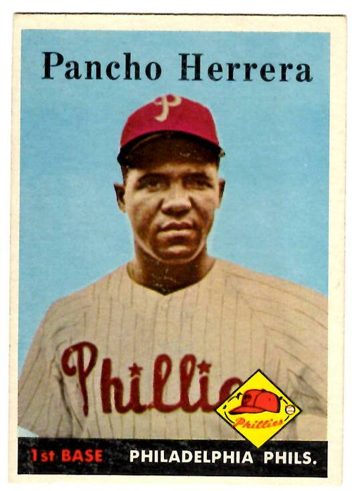 1958 Topps, Baseball Cards, Topps, Pancho Herrera, Phillies