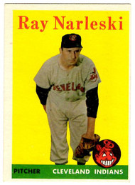 1958 Topps, Baseball Cards, Topps, Ray Narleski, Indians