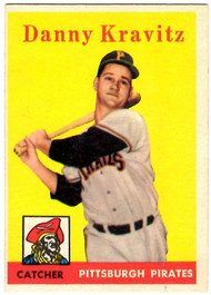 1958 Topps, Baseball Cards, Topps, Danny Kravitz, Pirates