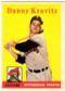 1958 Topps, Baseball Cards, Topps, Danny Kravitz, Pirates