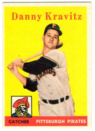 1958 Topps, Baseball Cards, Topps, Danny Kravitz, Pirates