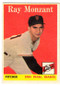 1958 Topps, Baseball Cards, Topps, Ray Monzant, Giants