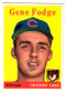 1958 Topps, Baseball Cards, Topps, Gene Fodge, Cubs