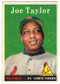 1958 Topps, Baseball Cards, Topps, Joe Taylor, Cardinals