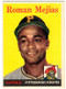 1958 Topps, Baseball Cards, Topps, Roman Mejias, Pirates
