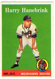1958 Topps, Baseball Cards, Topps, Harry Hanebrink, Braves