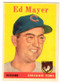 1958 Topps, Baseball Cards, Topps, Ed Mayer, Pirates