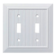 Wht Bead Dbl Swit Plate