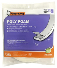 3/4x1/4 Wht Foam Tape