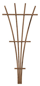72" Brn Wd Fan Trellis