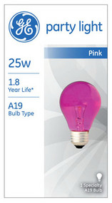 Ge 25w Pnk Party Bulb