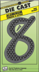 4-1/2" Blk Alu Number 8