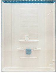 78" Wht Tub Surround