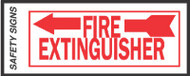 4x10 Fire Extingui Sign