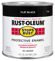 1/2pt Flt Blk Enamel