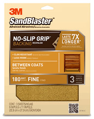 3pk 9x11 180g Sandpaper