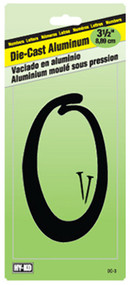3-1/2" Blk Alu Number 0