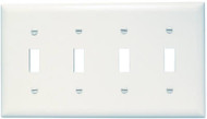 Wht 4g 4tog Wall Plate