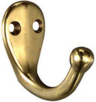 Brs Sgl Clothes Hook