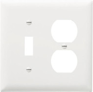 Wht 2g 1dplx Wall Plate